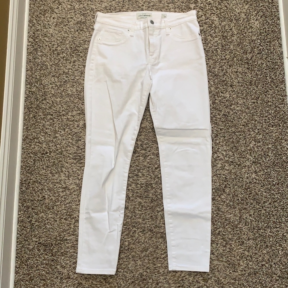 White skinny Lucky Brand Jeans